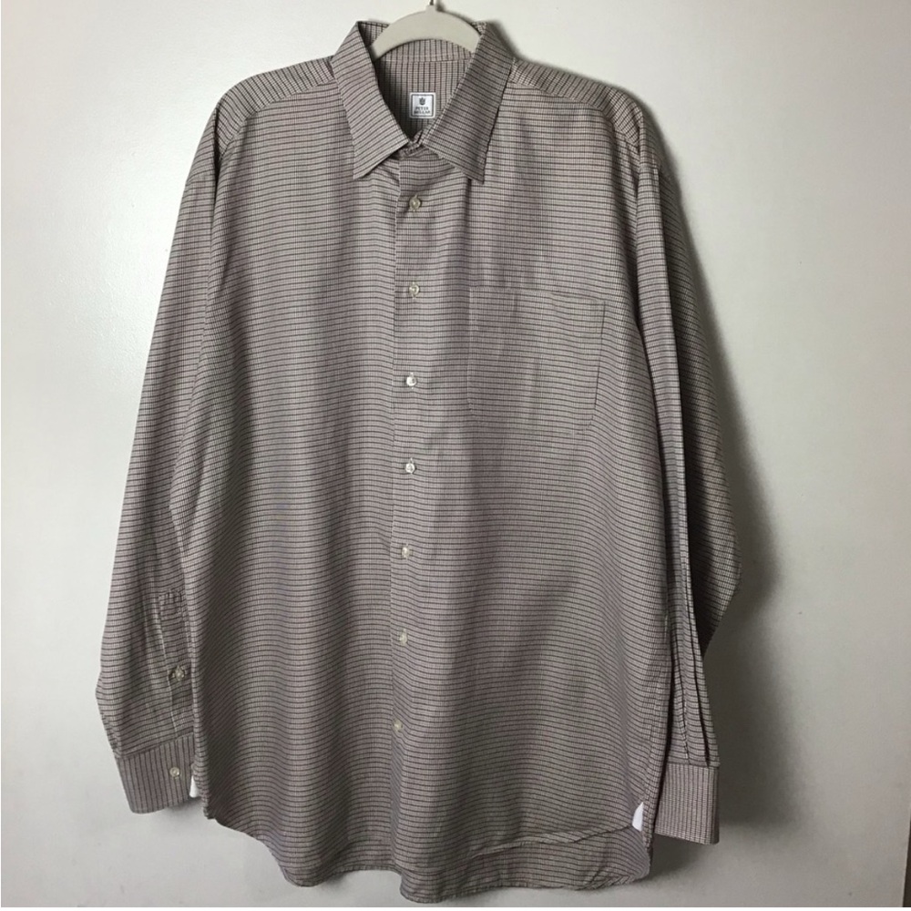 Peter Millar Gray Casual Button Down Shirt